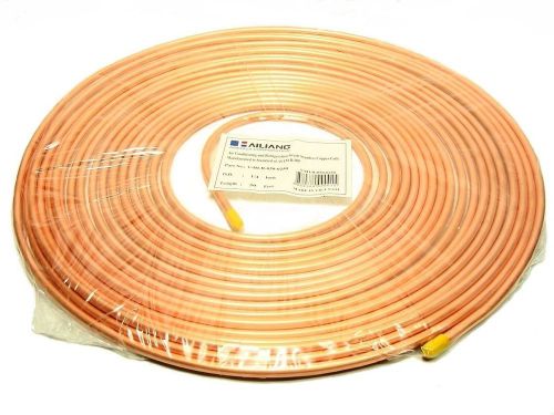 Copper tubing 1/4 in. x 50 ft. refrigeration hvac tube coil ductless mini split for sale