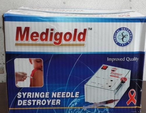Needle and syringe destroyer cutter medigold heavy duty for sale