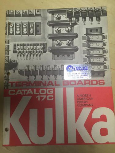 1981 Kulka Catalog ~ Terminal Boards Industrial Military Navy