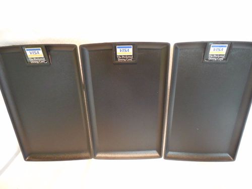 Visa Guest Check Credit Card Tray. Lot of Three. Unused
