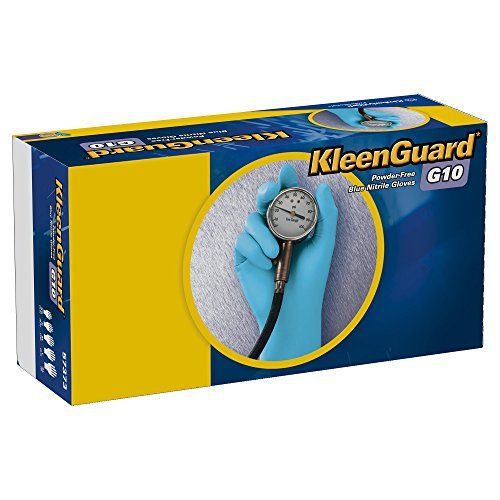 KleenGuard G10 Blue Nitrile Gloves Large 57373  1 box of 100