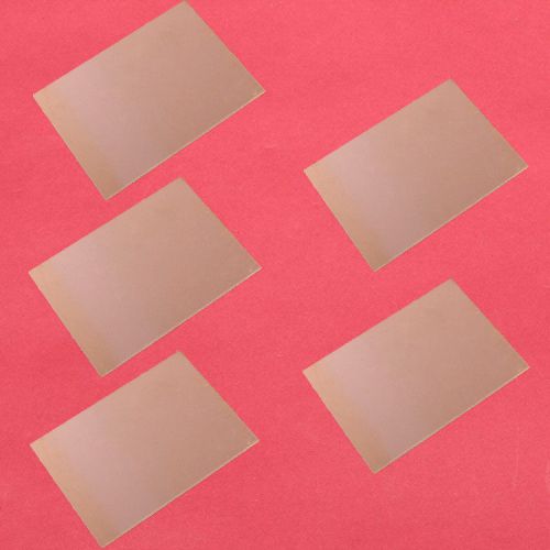 5pcs One-Side Copper Clad 50x70x1.5mm Single PCB Board Glass Fiber 5*7CM