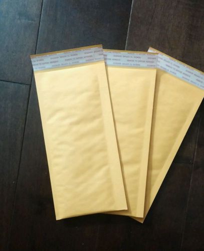 500 Bubble envelopes mailers size# 000 Kraft golden 4x8.5 exterior
