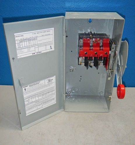 Eaton 30 amp 3 pole heavy duty disconnect  model dh361ugk for sale