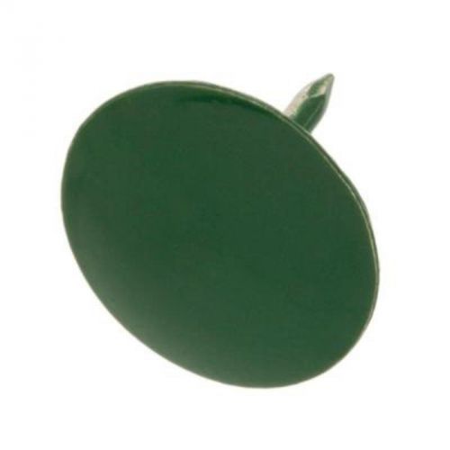Steel Green Flat-Head Thumb Tacks, 60-Pack Crown Bolt Brads 45584 030699455843