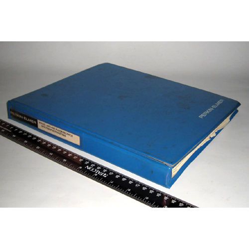 Vintage 1978 Perkin-Elmer MPF-44B Fluorometer Instruction Manual w Schematics