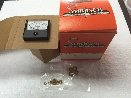 Simpson panel meter model 1212  0-10 Volt DC NOS