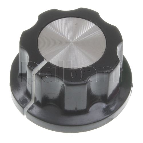 2pcs @$6.50 mf-a02 new vintage mixer knob black chrome top and white stripe 6 mm for sale