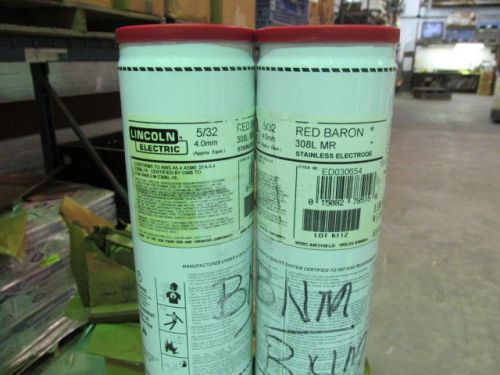 Red Baron ER308L MR 5/32 4.0 MM  Stainless Welding Rods  2 Cans Per Lot