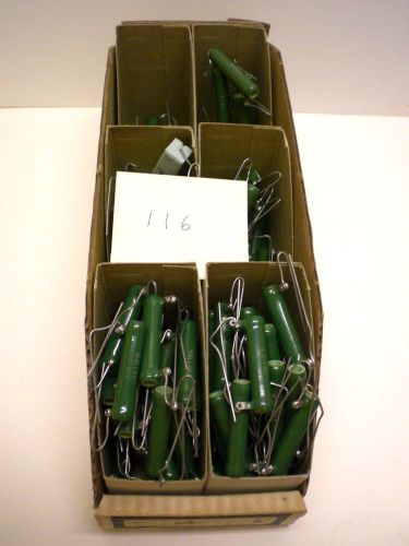 116 mallory prec 10-12 watt, 2-12 ohms wirew.resistors w/vitreous enamel, usa for sale