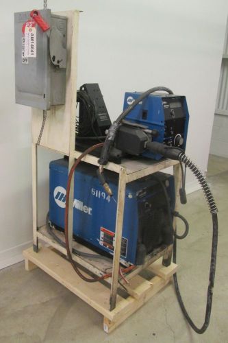 Miller 456p invision mig welder with s-64m wire feeder - used - am14841 for sale