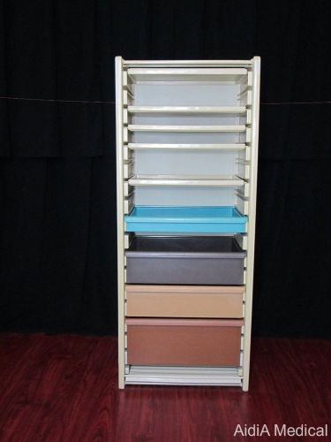 Herman miller costruc medical c-locker storage cabinet with tambour door #43866s for sale
