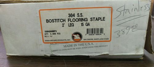 Partial Box Stainless Steel Flooring Staples for Bostitch MIII 2&#034;