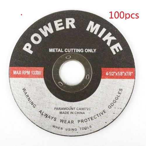 ( 100pc )  4-1/2&#034; X 1/4&#034; X 7/8&#034; METAL GRINDING WHEEL FOR ELECTRIC ANGLE GRINDER