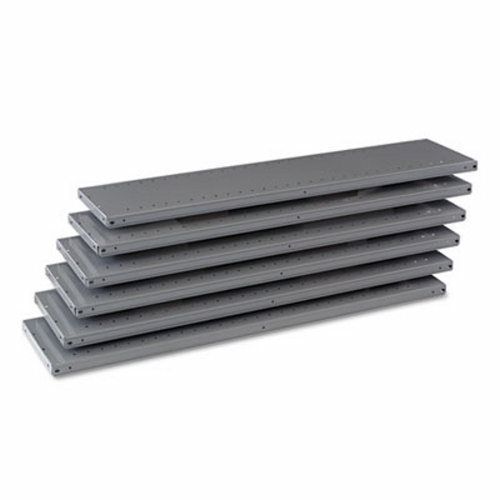 Industrial Steel Shelving for 87 High Posts, Gray, 6 per Carton (TNN6Q24812MGY)
