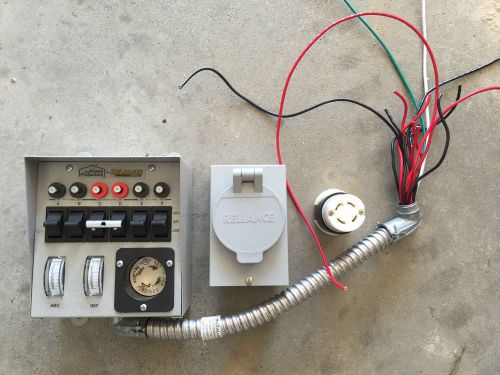 Reliance Controls 30216B Transfer Switch and Extras