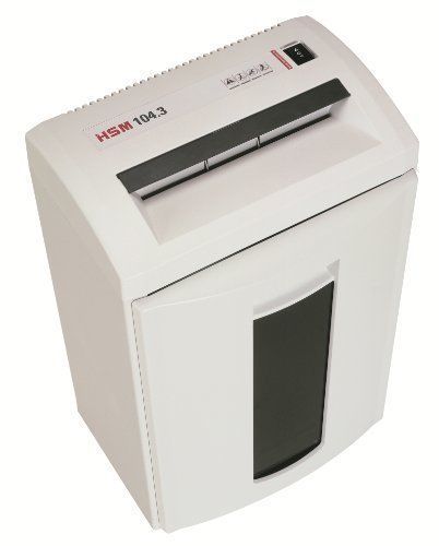 HSM HSM1286 Classic 104.3 22-24 Sheet Strip-Cut 8.7-Gallon Capacity Shredder