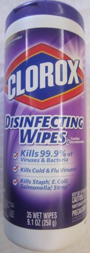 Clorox Disinfecting Wipes Fresh Lavander 35 Wet Wipes Bleach Free