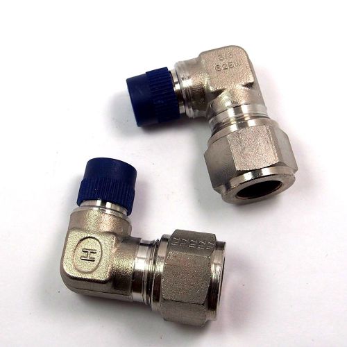 Metal Compression Tube Fittings 1/2 x 1/4 Stainless Steel 316 Qty 2 (372)