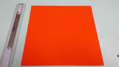 3/8&#034; x 12&#034; x 12&#034; urethane / polyurethane 80 a orange sheet p/n 11432 for sale