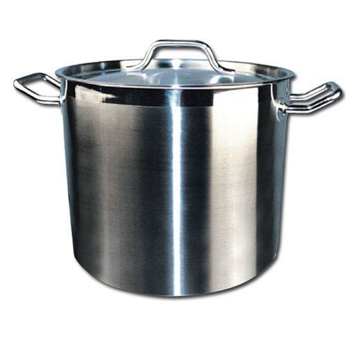 Winware Stainless 20-Quart Steel Stock Pot with Cover