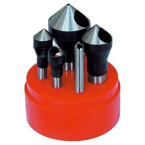 Hhip 2001-0007 5 piece zero-flute countersink &amp; deburring tool set, 90 degree for sale