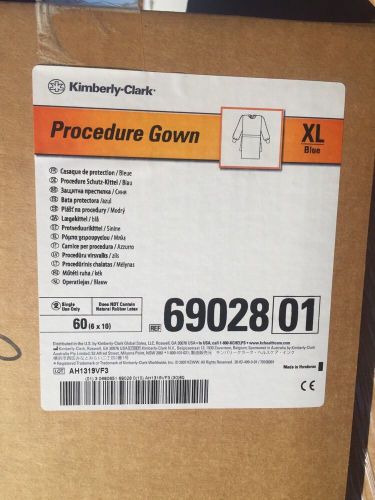 Case/60 KIMBERLY-CLARK #69028 XL BLUE PROCEDURE GOWNS