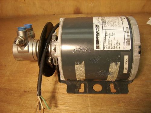 Fluid-o-tech rotory vane water pump 1/3hp 240/120v marathon motor from ro unit for sale