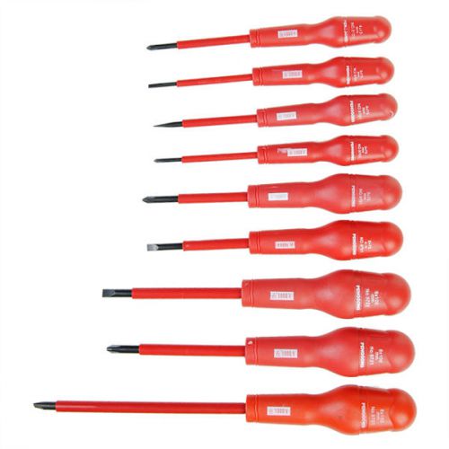 9 pcs 1000v red high voltage resistant screwdriver set tool kit for sale
