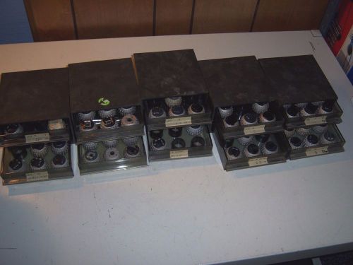 Large Lot of 62 Typewriter Ball Heads in Cases
