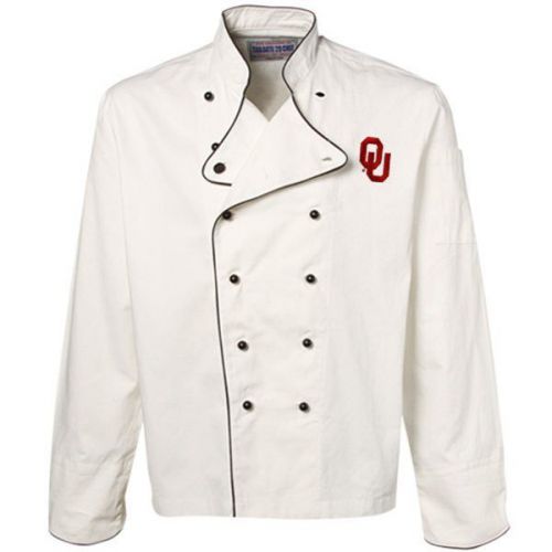 Oklahoma Sooners White Premium Chef Coat - Size Large