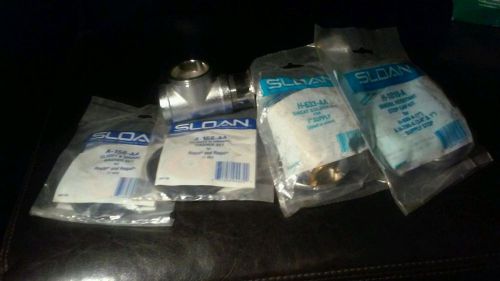 Lot of SLOAN parts  H-1010-A H 633 AA A 166 AA and a T