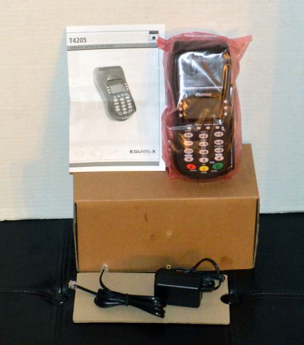 NEW EQUINOX T4205 Dial Credit Card Terminal Payment System 010344-003R/ P.Supply