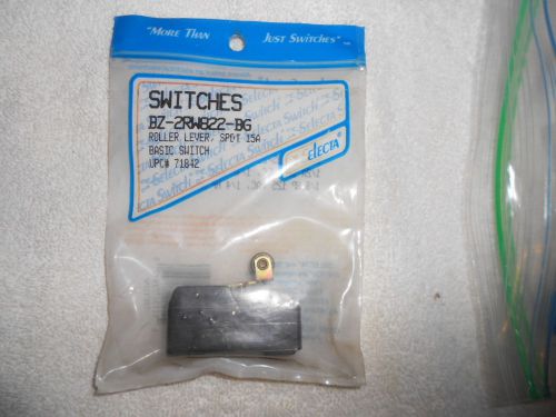 8 Selecta Switches BZ-2RW822-BG Roller Lever  15a 125v