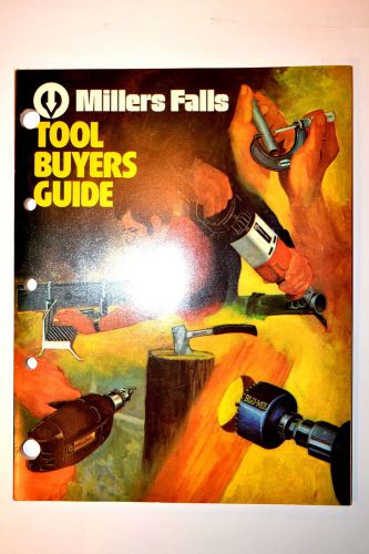 MILLERS FALLS TOOL BUYERS GUIDE 1974 CATALOG #RR521 drill saw hammer punch vise
