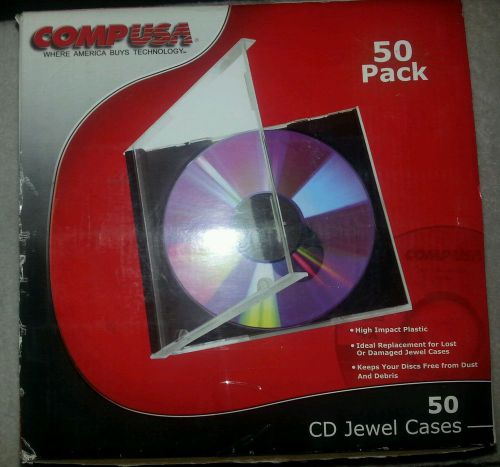 CD jewel cases 50 pack by compact USA