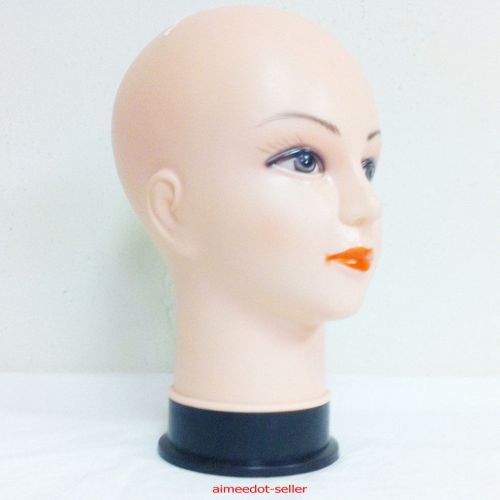Female Mannequin Bald Head for Wigs Hats Sunglasses Scarves Jewelry Display Form