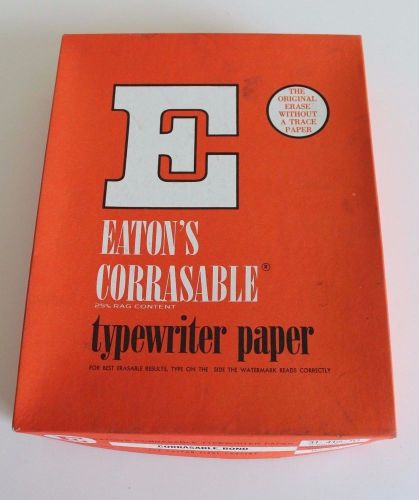 Vintage Eaton&#039;s Corrasable Typewriter Paper Onion Skin 8 1/2&#034; x 11 Cotton