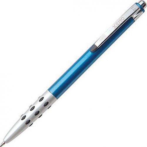 Staples® Xeno™ Retractable Ballpoint Pens Medium Point Blue Dozen 1.0mm Vivid