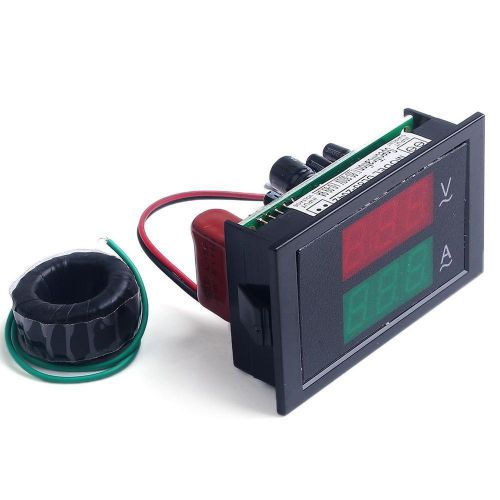 Useful Led Volt Amp Meter Meter 100-300V AC 0-100A  Voltage Meter Current Meter