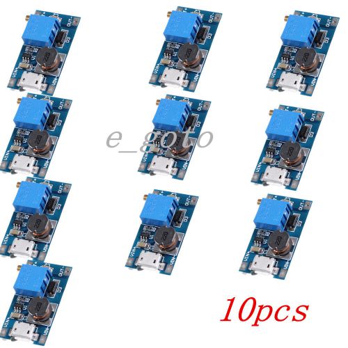 10pcs 2a booster dc-dc step-up module micro usb input 2v-24v to 5/9/12/28v for sale