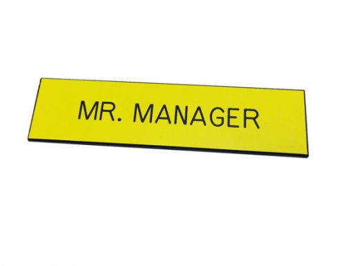 1/2 x 3 BLUTH&#039;S Plastic Name Tag MR. MANAGER Badge Costume Arrested Development