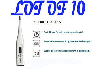 Lot of 10 New Omron MC-246 Ecotemp Basic Digital Thermometer Only @SF