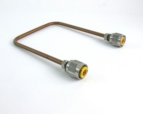 1/4&#034; Hardline Cable Assembly APC-7 Connectors 4&#034; Gold U-Cable