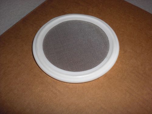 PTFE Sanitary Tri-Clamp Screen Gasket, White - 2&#034; w/ 150 Micron 316L Stainless