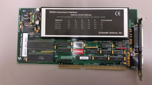 Scientific Software SS420 Instrument Interface ISA Card