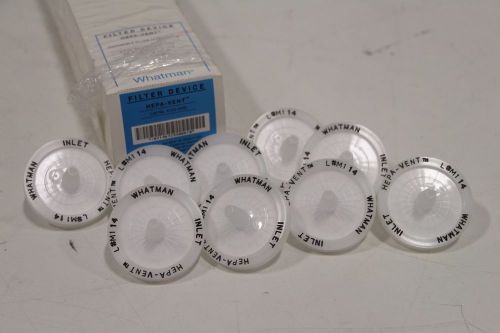 9 Pack) Whatman 6723-5000 Hepa-Vent Venting Filter Disc w/ Inlet 1/4&#034; to 3/8&#034; SB