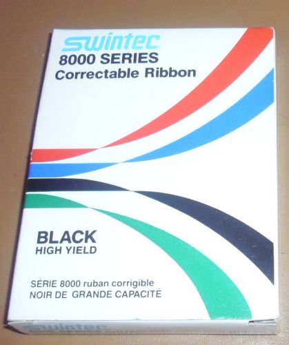 New Swintec 8000 Series Correctable Typewriter Ribbon, Black High Yield