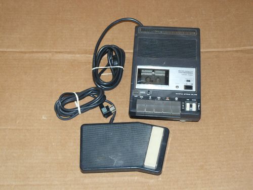 Olympus optical co (needs work) microcassette transcriber t600 with foot pedal for sale