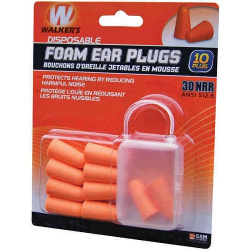 Walkers Game Ear GWP-FP5PK Foam Ear Plugs Package of 5